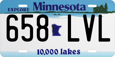 MN license plate 658LVL