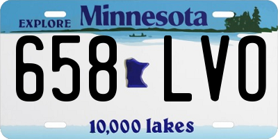 MN license plate 658LVO