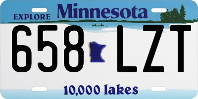 MN license plate 658LZT