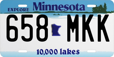 MN license plate 658MKK