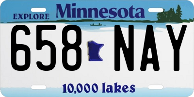 MN license plate 658NAY
