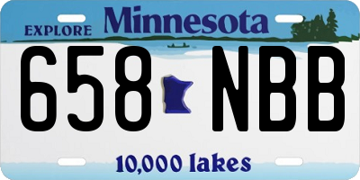 MN license plate 658NBB