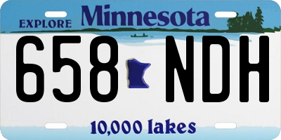 MN license plate 658NDH