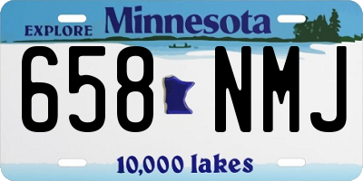MN license plate 658NMJ