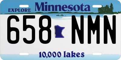 MN license plate 658NMN