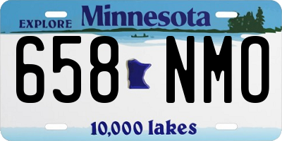 MN license plate 658NMO
