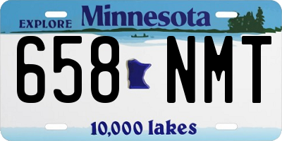 MN license plate 658NMT