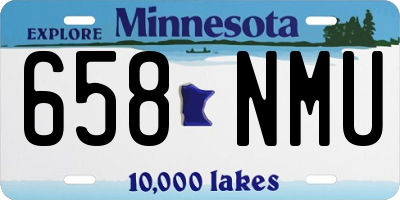 MN license plate 658NMU