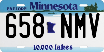 MN license plate 658NMV