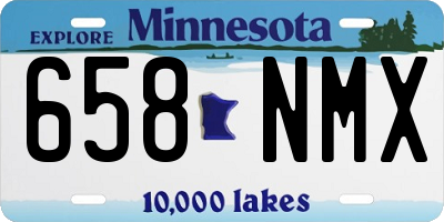 MN license plate 658NMX