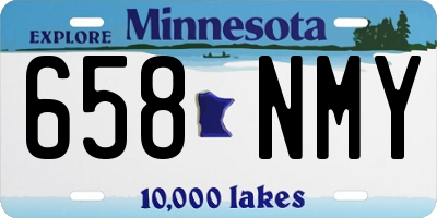 MN license plate 658NMY