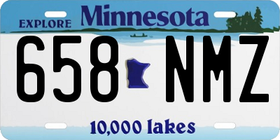 MN license plate 658NMZ