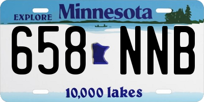 MN license plate 658NNB