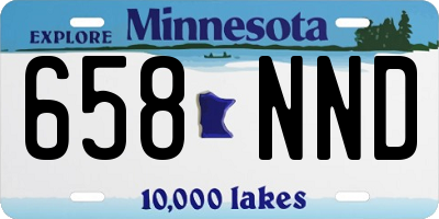 MN license plate 658NND
