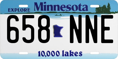 MN license plate 658NNE