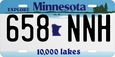 MN license plate 658NNH