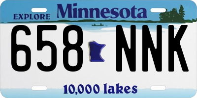 MN license plate 658NNK