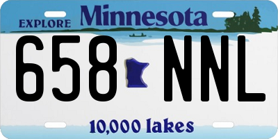 MN license plate 658NNL