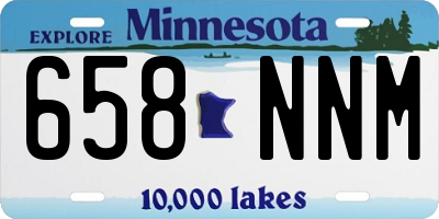 MN license plate 658NNM