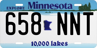 MN license plate 658NNT