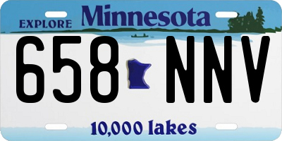 MN license plate 658NNV