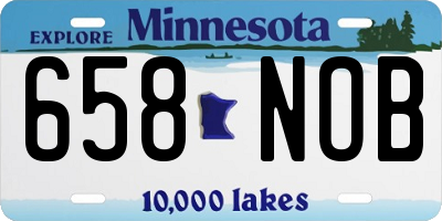 MN license plate 658NOB