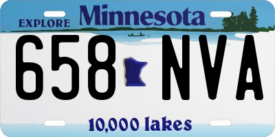 MN license plate 658NVA