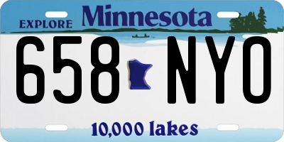 MN license plate 658NYO