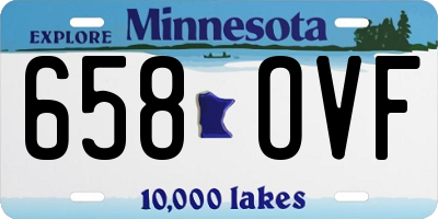 MN license plate 658OVF