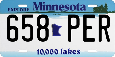 MN license plate 658PER