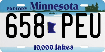 MN license plate 658PEU