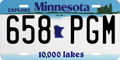 MN license plate 658PGM