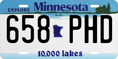 MN license plate 658PHD