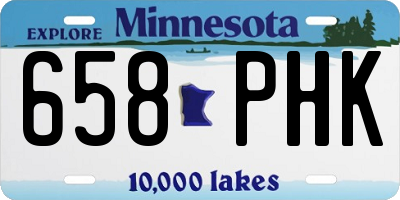 MN license plate 658PHK