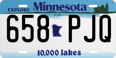 MN license plate 658PJQ