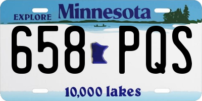 MN license plate 658PQS