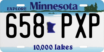 MN license plate 658PXP