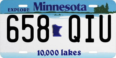 MN license plate 658QIU