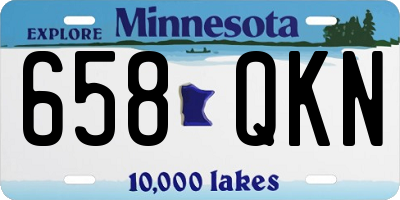 MN license plate 658QKN