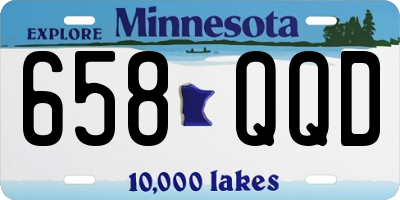 MN license plate 658QQD