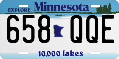 MN license plate 658QQE