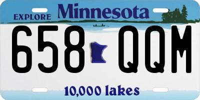 MN license plate 658QQM