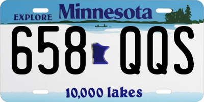 MN license plate 658QQS