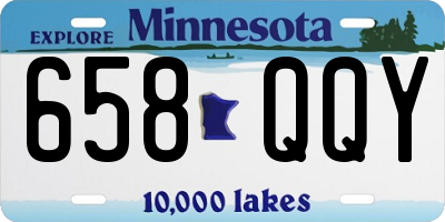 MN license plate 658QQY