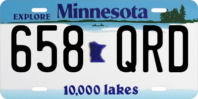 MN license plate 658QRD