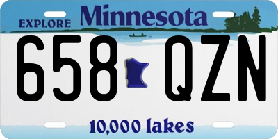 MN license plate 658QZN