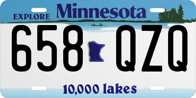 MN license plate 658QZQ