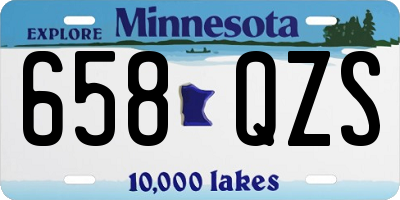 MN license plate 658QZS