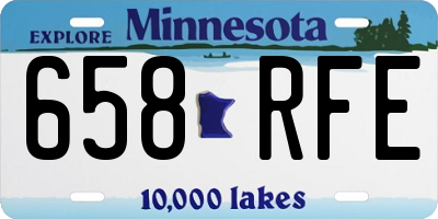 MN license plate 658RFE