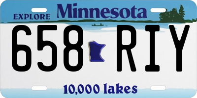 MN license plate 658RIY